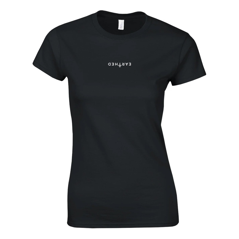Womens EARTHED Classic Fit T-shirt - Black Womens EARTHED Classic Fit T-shirt - Black