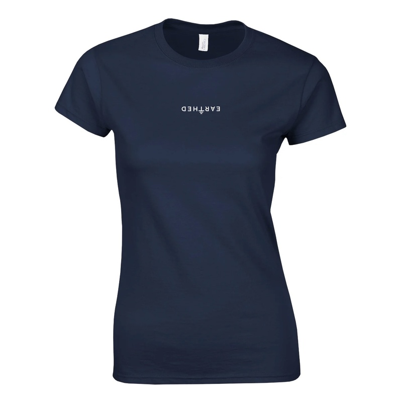 Womens EARTHED T-shirt - Navy Womens EARTHED T-shirt - Navy